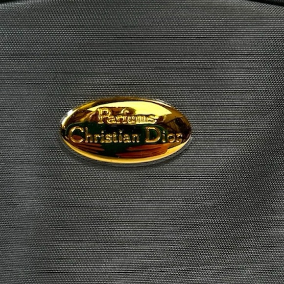 DIOR Bag Logo Bag Clutch Parfums Cosmetic Canvas Zip Tote Makeup Tech Organizer - Picture 8 of 13